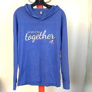 Next Level Apparel Blue Hoodie